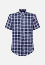 Regular Business shirt Check in Dark Blue |  Seidensticker Onlineshop