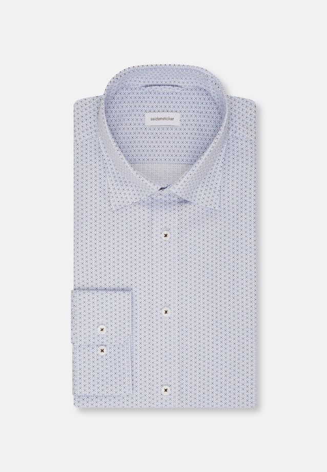Slim Business Hemd Druck in Hellblau |  Seidensticker Onlineshop