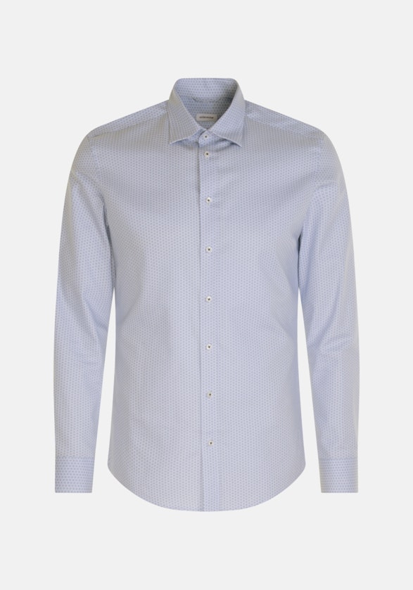 Slim Business Hemd Druck in Hellblau | Seidensticker Onlineshop