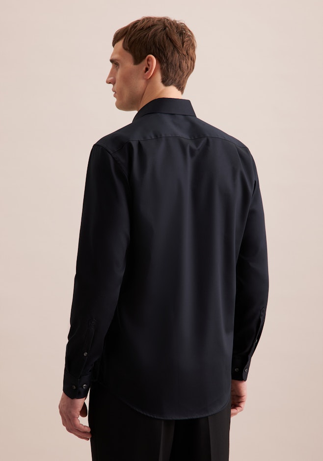 Regular Business Hemd Uni in Schwarz | Seidensticker Onlineshop