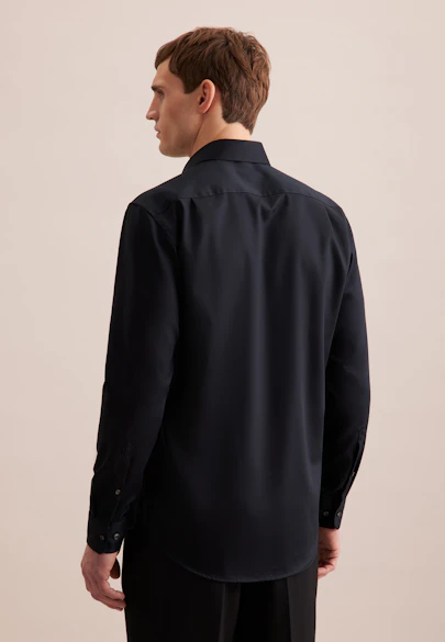 Regular Business Hemd Uni in Schwarz |  Seidensticker Onlineshop