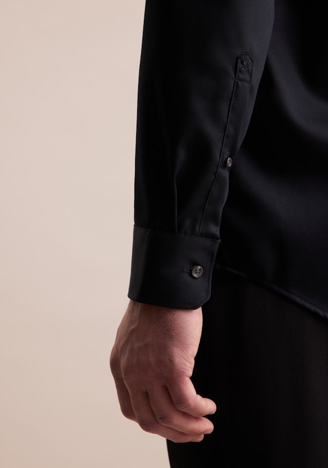 Regular Chemise d'affaires Uni in Noir | Seidensticker Onlineshop