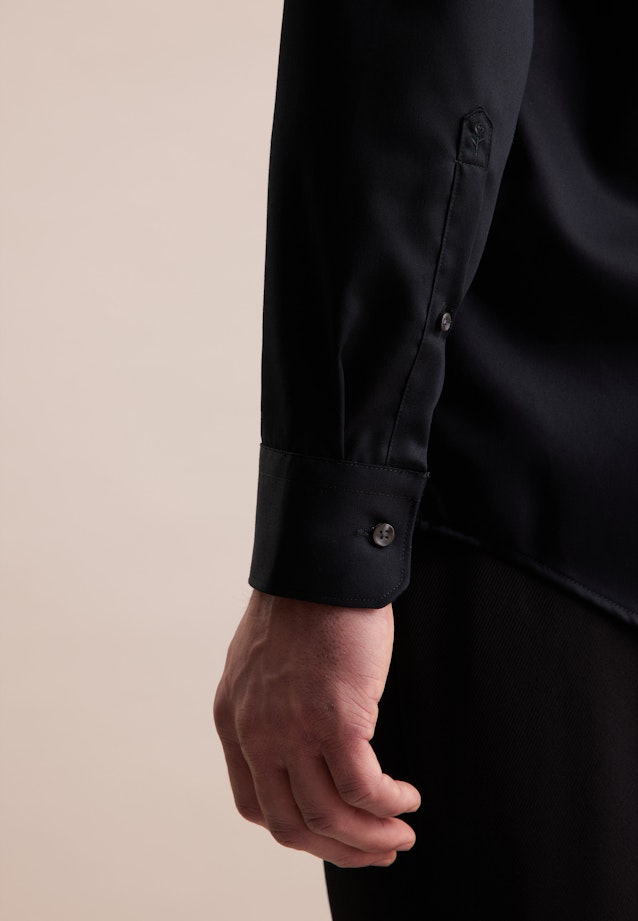 Regular Business Hemd Uni in Schwarz |  Seidensticker Onlineshop