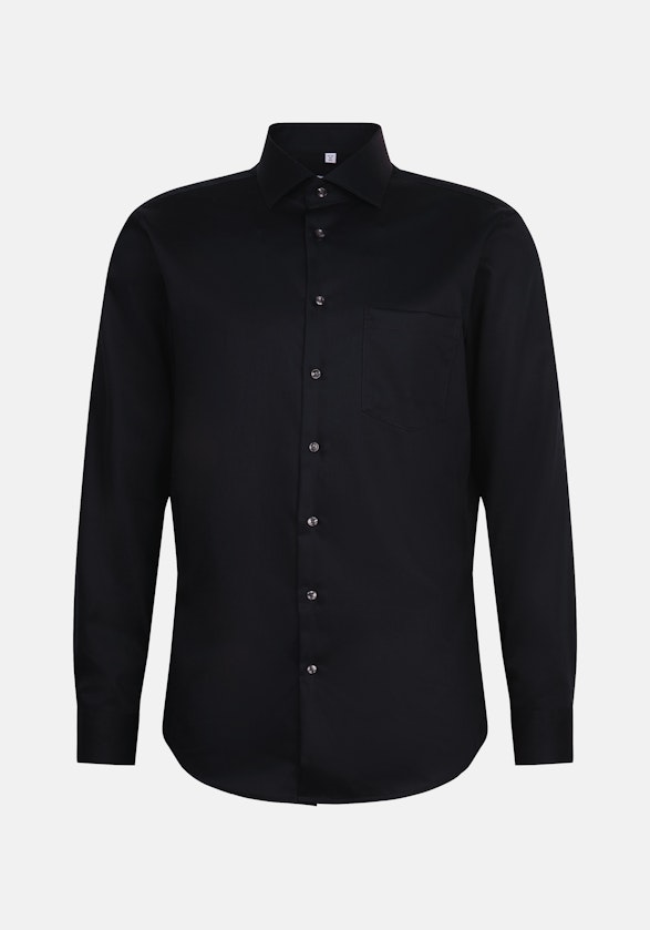 Regular Chemise d'affaires Uni in Noir | Seidensticker Onlineshop