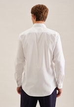 Non-iron Twill Zakelijk overhemd in Regular with Kentkraag in Wit |  Seidensticker Onlineshop