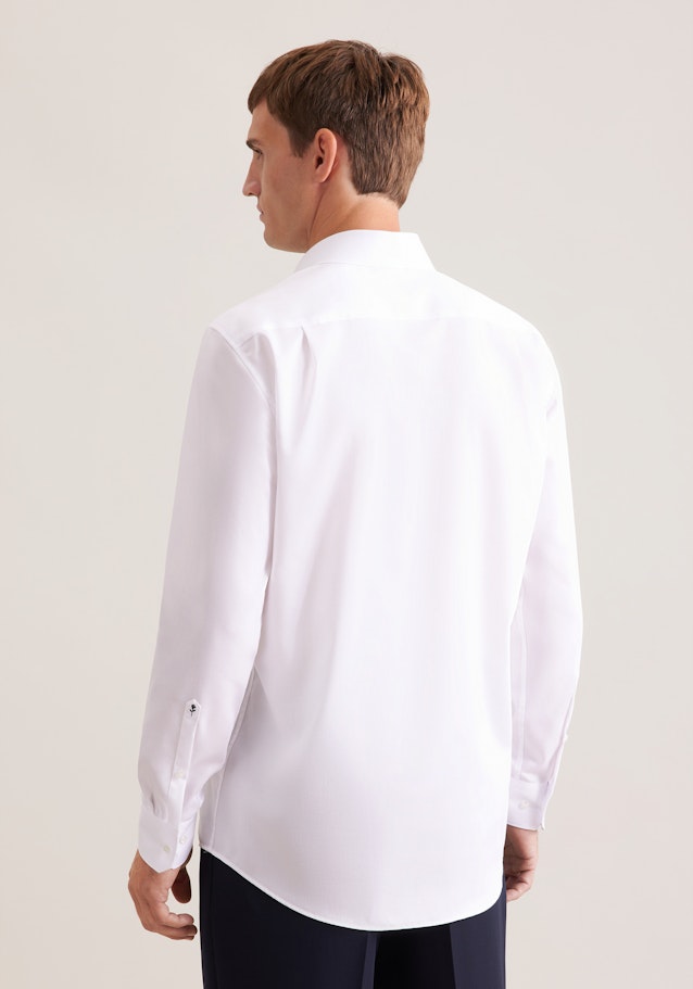 Regular Chemise d'affaires Uni in Blanc | Seidensticker Onlineshop