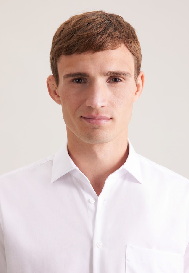 Regular Business shirt Uni in White |  Seidensticker Onlineshop