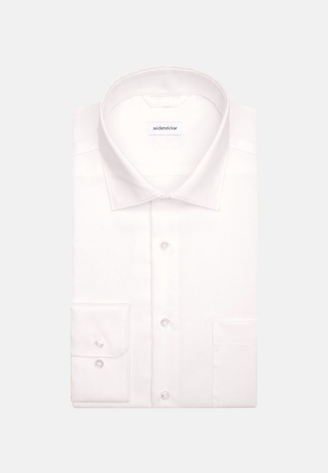 Non-iron Twill Business shirt in Regular with Kent-Collar in White |  Seidensticker Onlineshop