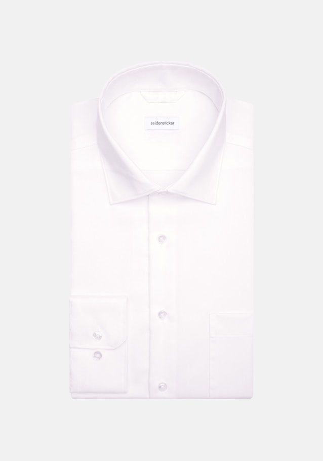 Regular Chemise d'affaires Uni in Blanc | Seidensticker Onlineshop