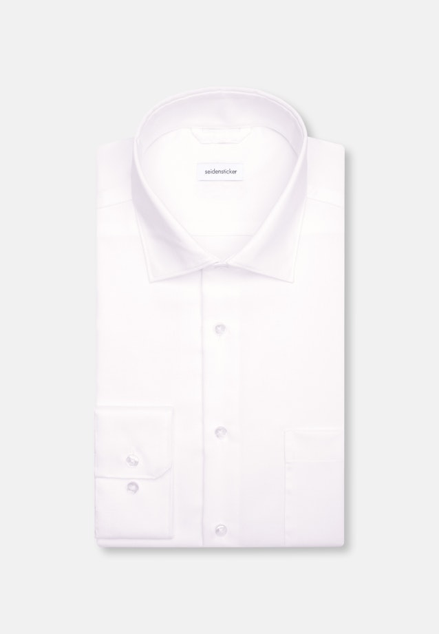 Regular Business Hemd Uni in Weiß |  Seidensticker Onlineshop