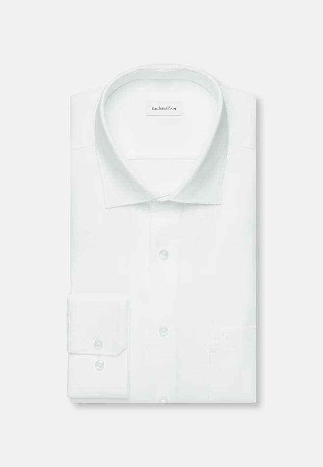 Regular Chemise d'affaires Uni dans Blanc | Boutique en ligne Seidensticker