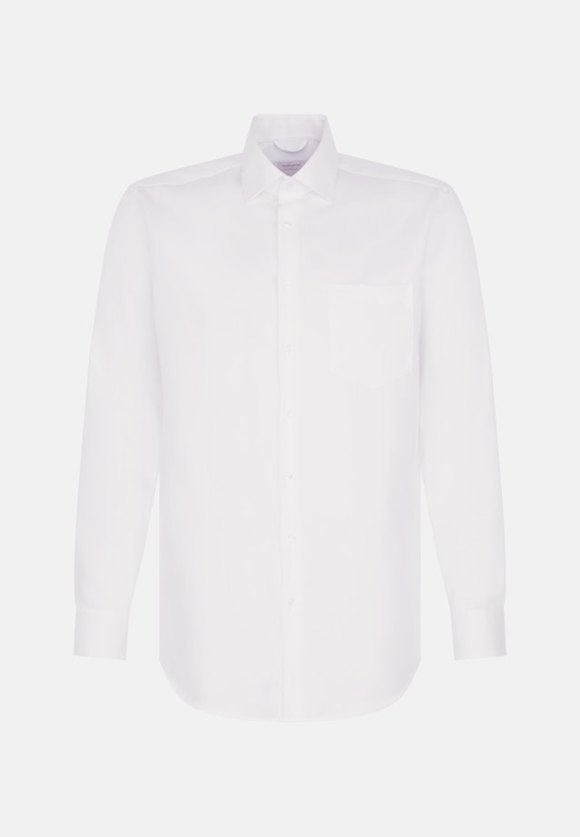 Regular Chemise d'affaires Uni in Blanc |  Seidensticker Onlineshop