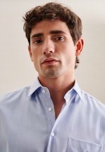 Regular Business Hemd Uni in Mittelblau |  Seidensticker Onlineshop