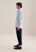 Non-iron Twill Business shirt in Regular with Kent-Collar in Light Blue |  Seidensticker Onlineshop