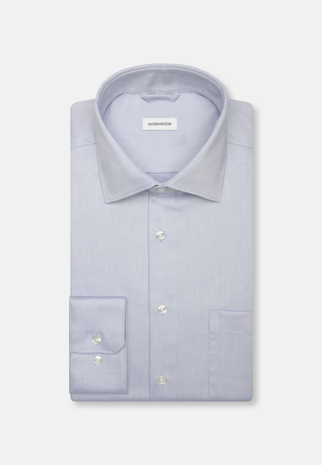 Regular Business shirt Uni in Middle Blue |  Seidensticker Onlineshop