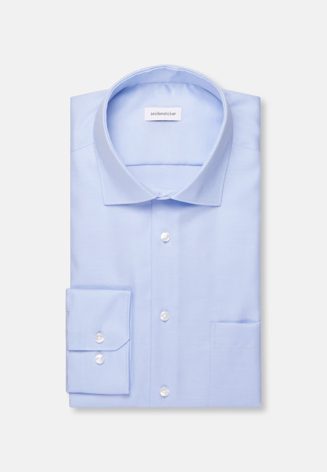 Regular Business shirt Uni in Middle Blue |  Seidensticker Onlineshop