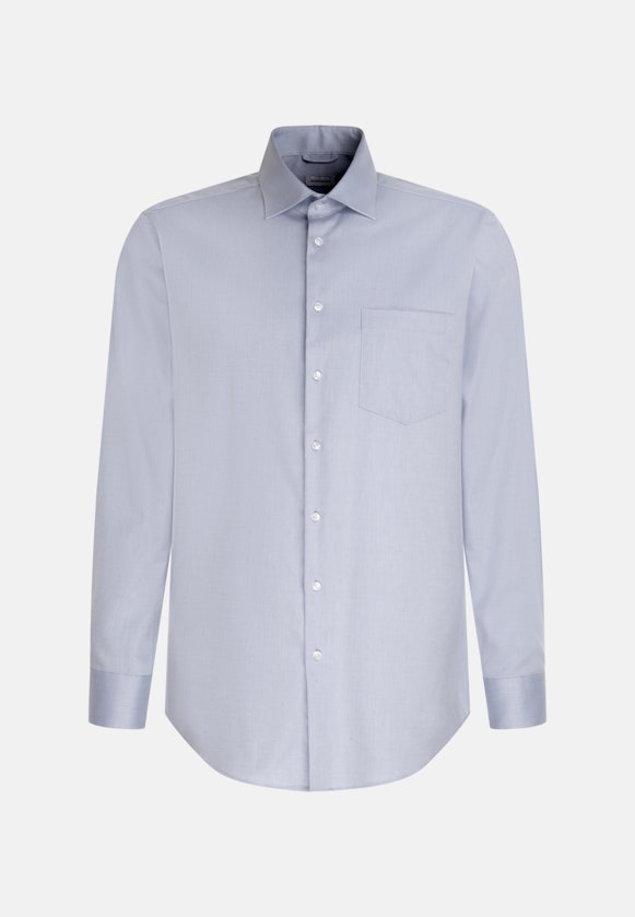 Non-iron Twill Business shirt in Regular with Kent-Collar in Light Blue |  Seidensticker Onlineshop