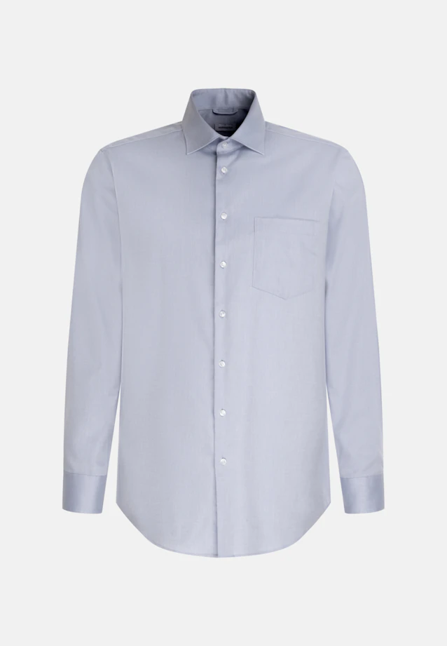 Regular Business shirt Uni in Middle Blue |  Seidensticker Onlineshop