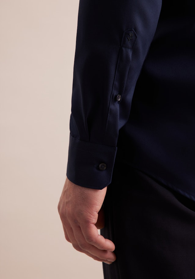 Regular Chemise d'affaires Uni in Bleu Foncé | Seidensticker Onlineshop