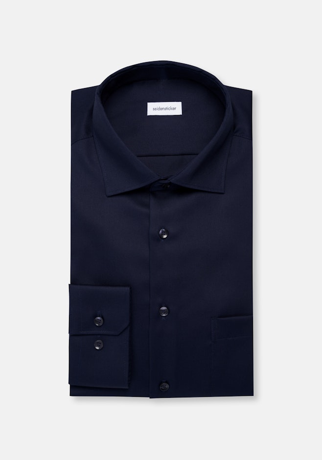 Regular Business shirt Uni in Dunkelblau | Seidensticker online shop