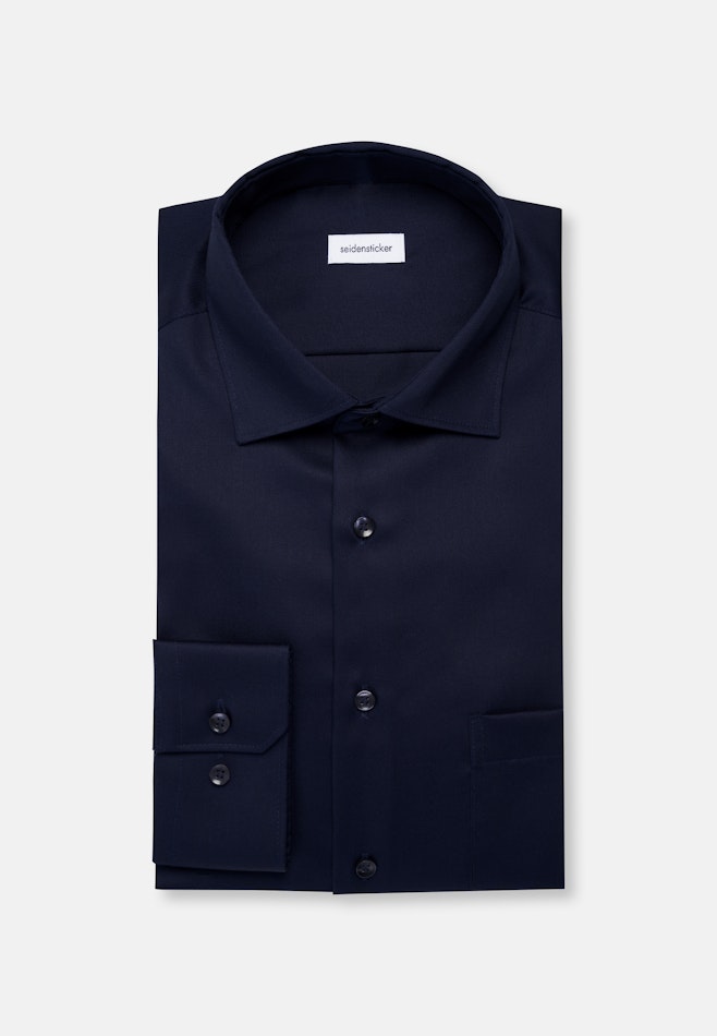 Regular Business shirt Uni in Dunkelblau | Seidensticker online shop
