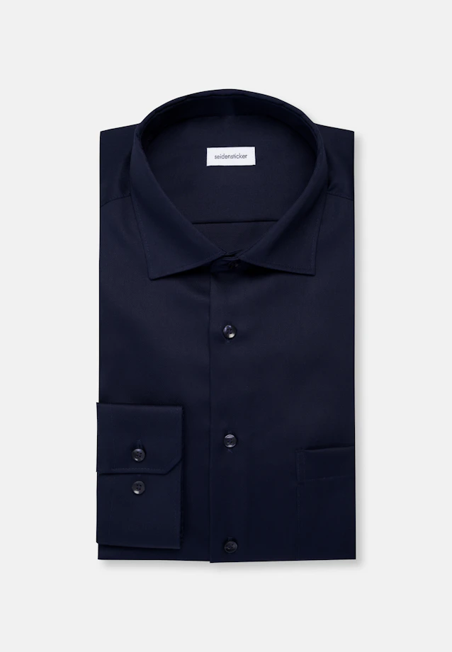 Regular Business Hemd Uni in Dunkelblau |  Seidensticker Onlineshop