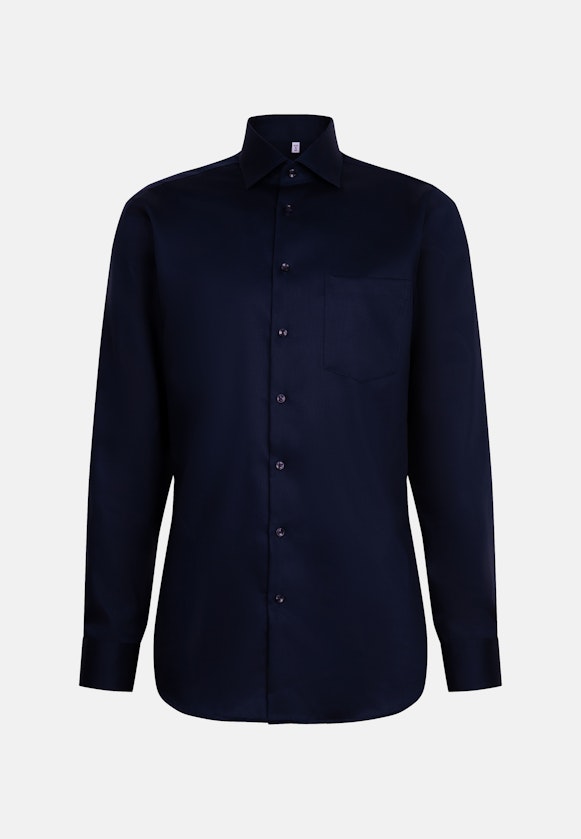 Regular Business Hemd Uni in Dunkelblau |  Seidensticker Onlineshop