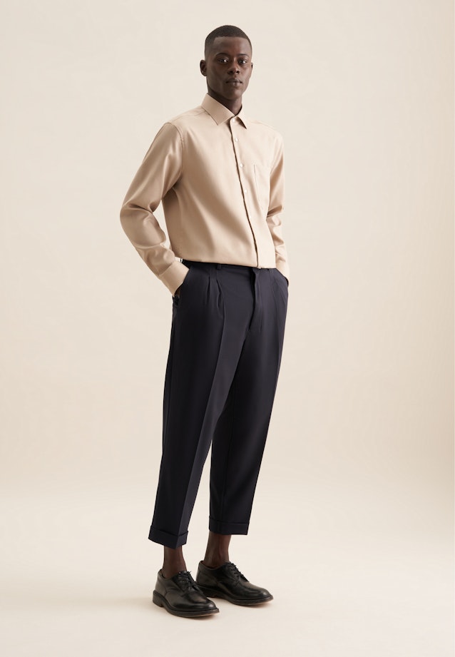 Regular Business Hemd Uni in Beige |  Seidensticker Onlineshop