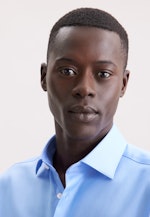 Regular Business shirt Uni in Mittelblau |  Seidensticker Onlineshop