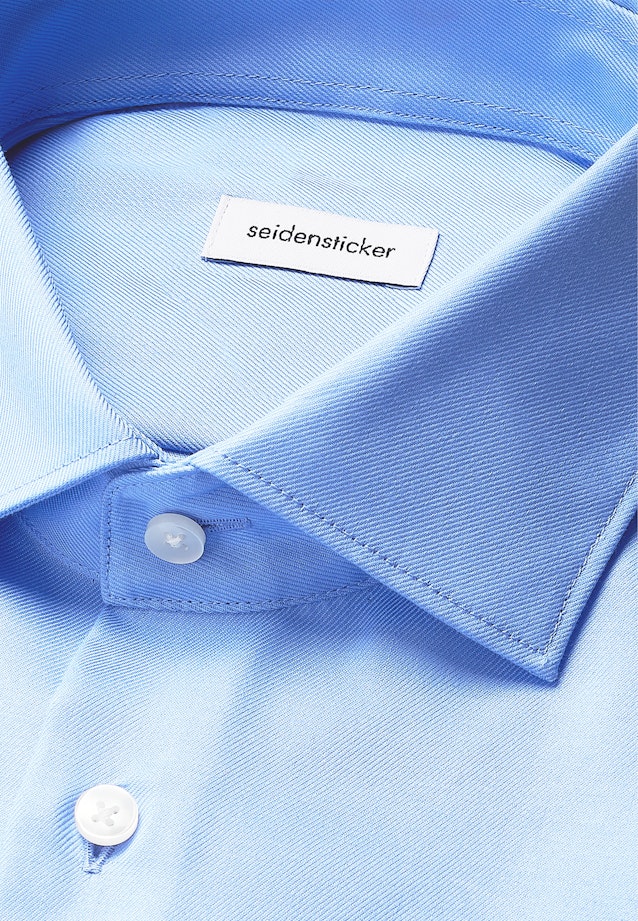 Regular Business shirt Uni in Mittelblau |  Seidensticker Onlineshop