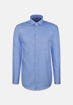 Regular Business shirt Uni in Mittelblau |  Seidensticker Onlineshop