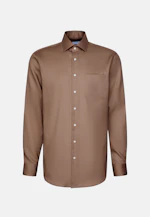 Regular Business shirt Uni in Braun |  Seidensticker Onlineshop