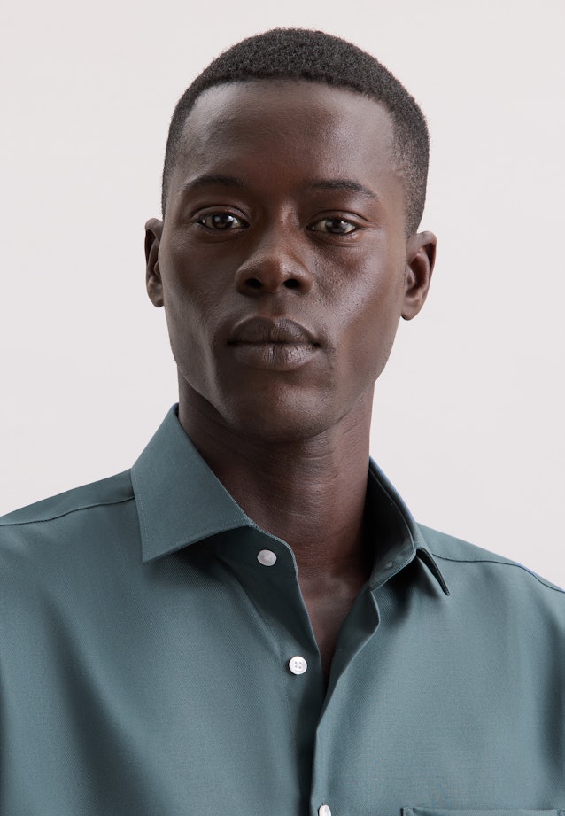 Regular Business Hemd Uni in Grün |  Seidensticker Onlineshop