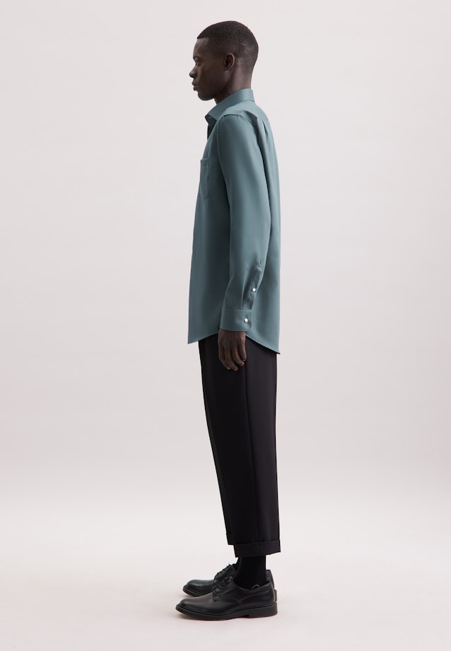 Regular Business Hemd Uni in Grün |  Seidensticker Onlineshop