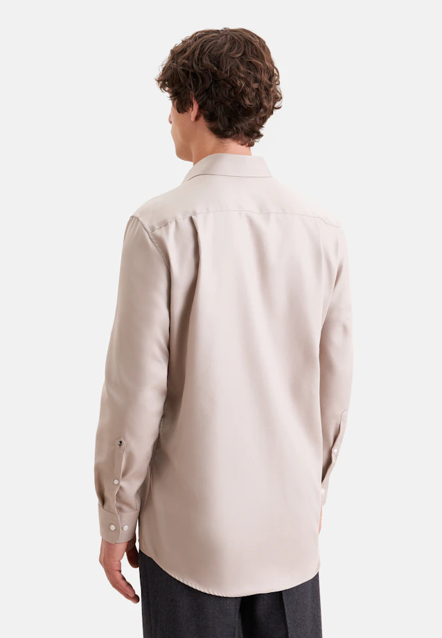 Regular Business Hemd Uni in Beige |  Seidensticker Onlineshop