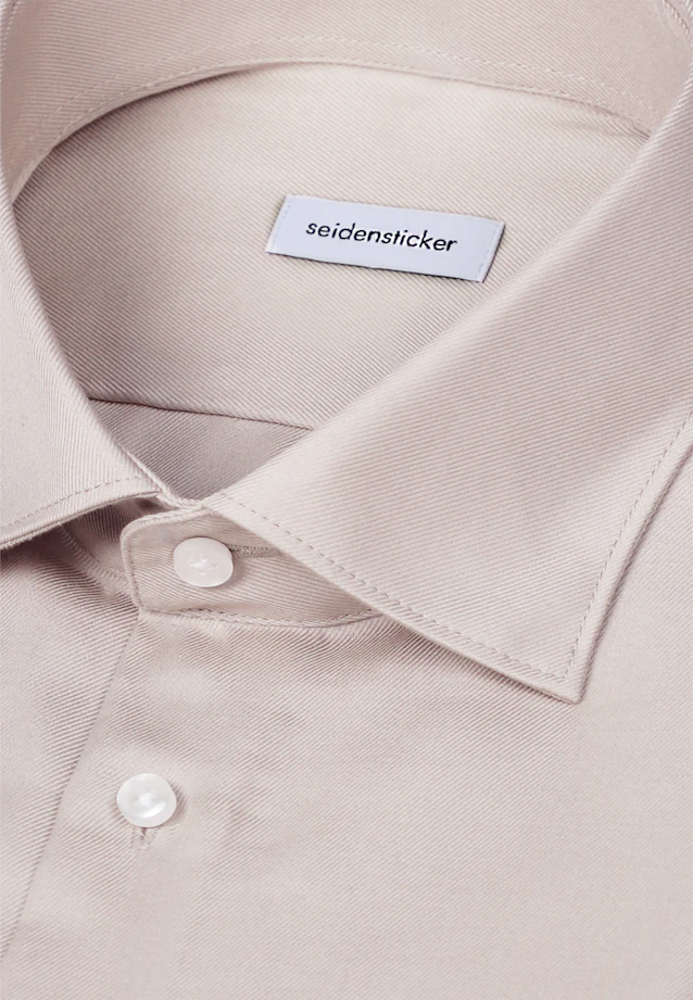 Regular Business Hemd Uni in Beige |  Seidensticker Onlineshop