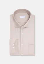 Regular Chemise d'affaires Uni in Beige |  Seidensticker Onlineshop