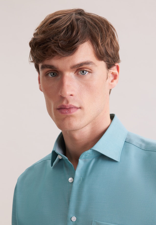 Regular Business Hemd Uni in Türkis |  Seidensticker Onlineshop