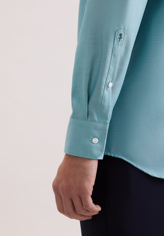 Regular Business Hemd Uni in Türkis |  Seidensticker Onlineshop