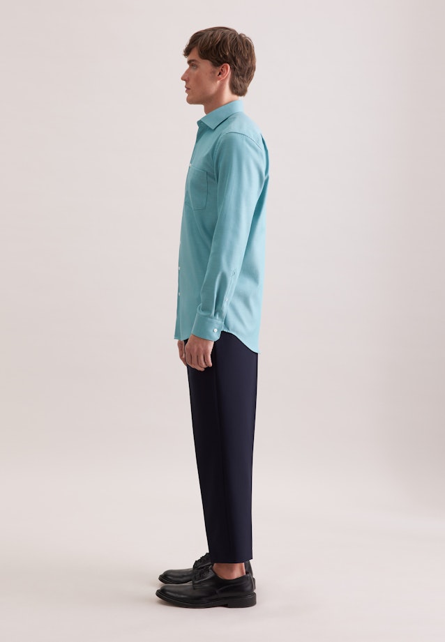 Regular Business Hemd Uni in Türkis |  Seidensticker Onlineshop