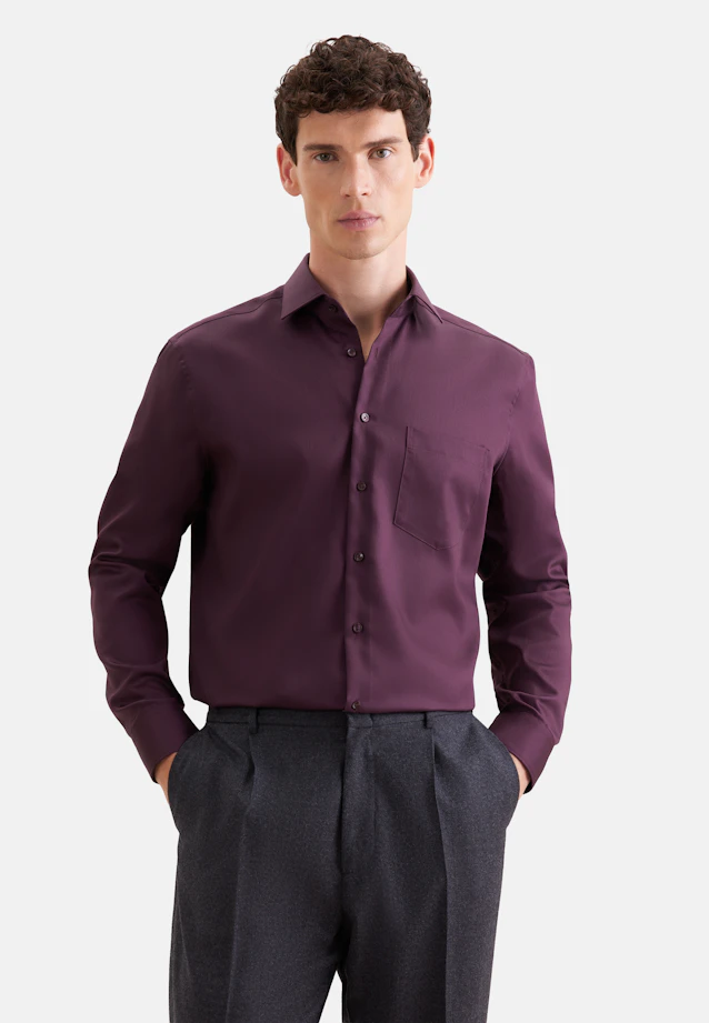 Regular Business Hemd Uni in Rot |  Seidensticker Onlineshop