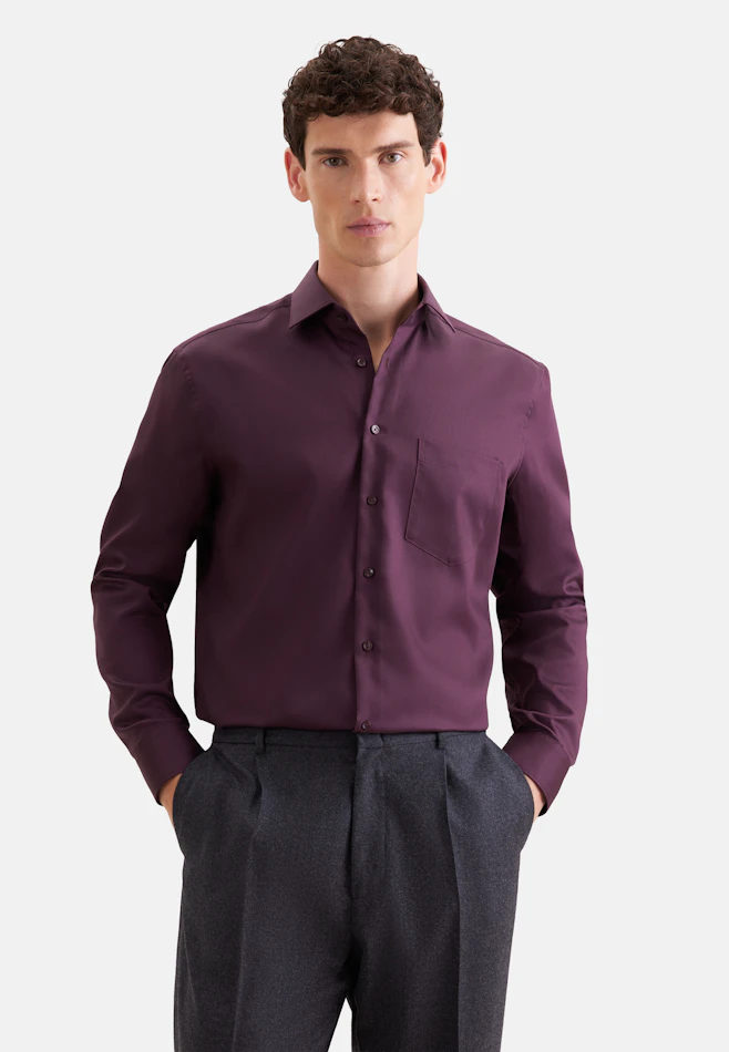 Regular Business shirt Uni in Rot | Seidensticker online shop