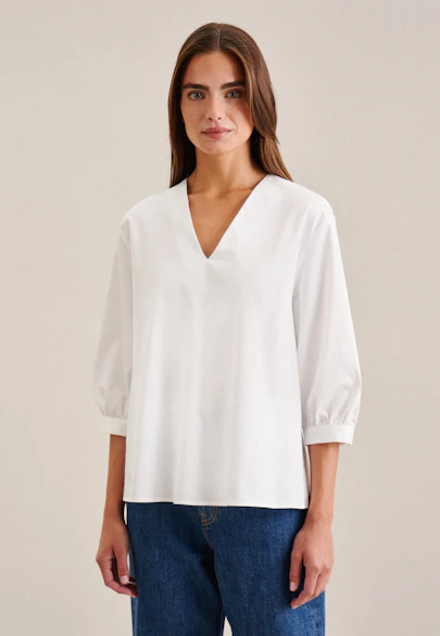 Tunique Uni in Blanc |  Seidensticker Onlineshop