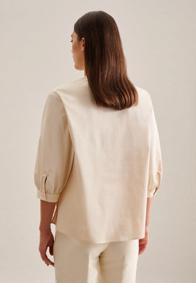 3/4-sleeve Satin Tunic in Ecru | Seidensticker online shop