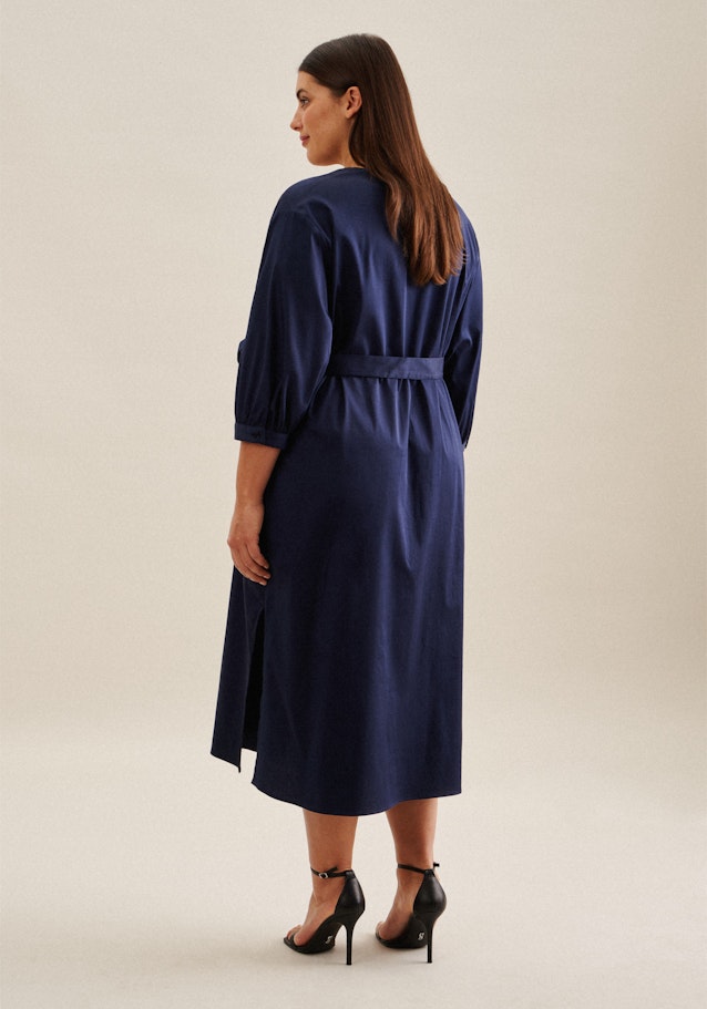 Grande taille V-Neck Dress in Dark Blue | Seidensticker Onlineshop