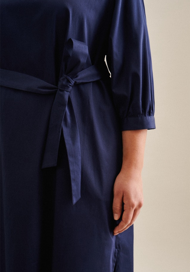Curvy Robe Regular Manchon 3/4 in Bleu Foncé |  Seidensticker Onlineshop