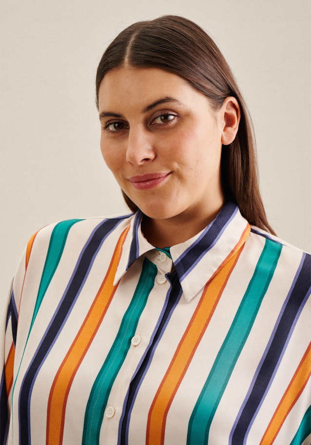 Blouse longue A Rayures in Ecru | Seidensticker Onlineshop