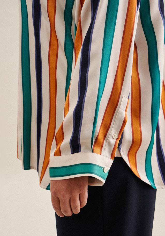 Grande taille Collar Long Blouse in Ecru |  Seidensticker Onlineshop