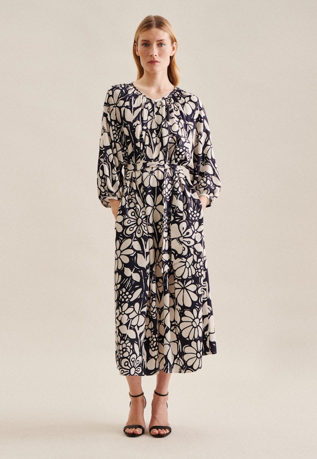 Kleid Floral in Dunkelblau |  Seidensticker Onlineshop