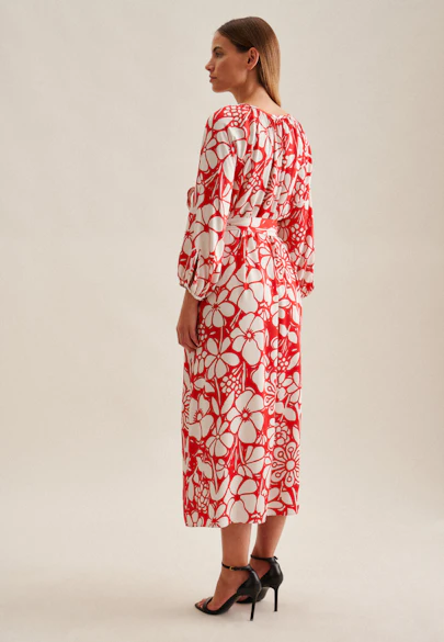 Kleid Floral in Rot |  Seidensticker Onlineshop